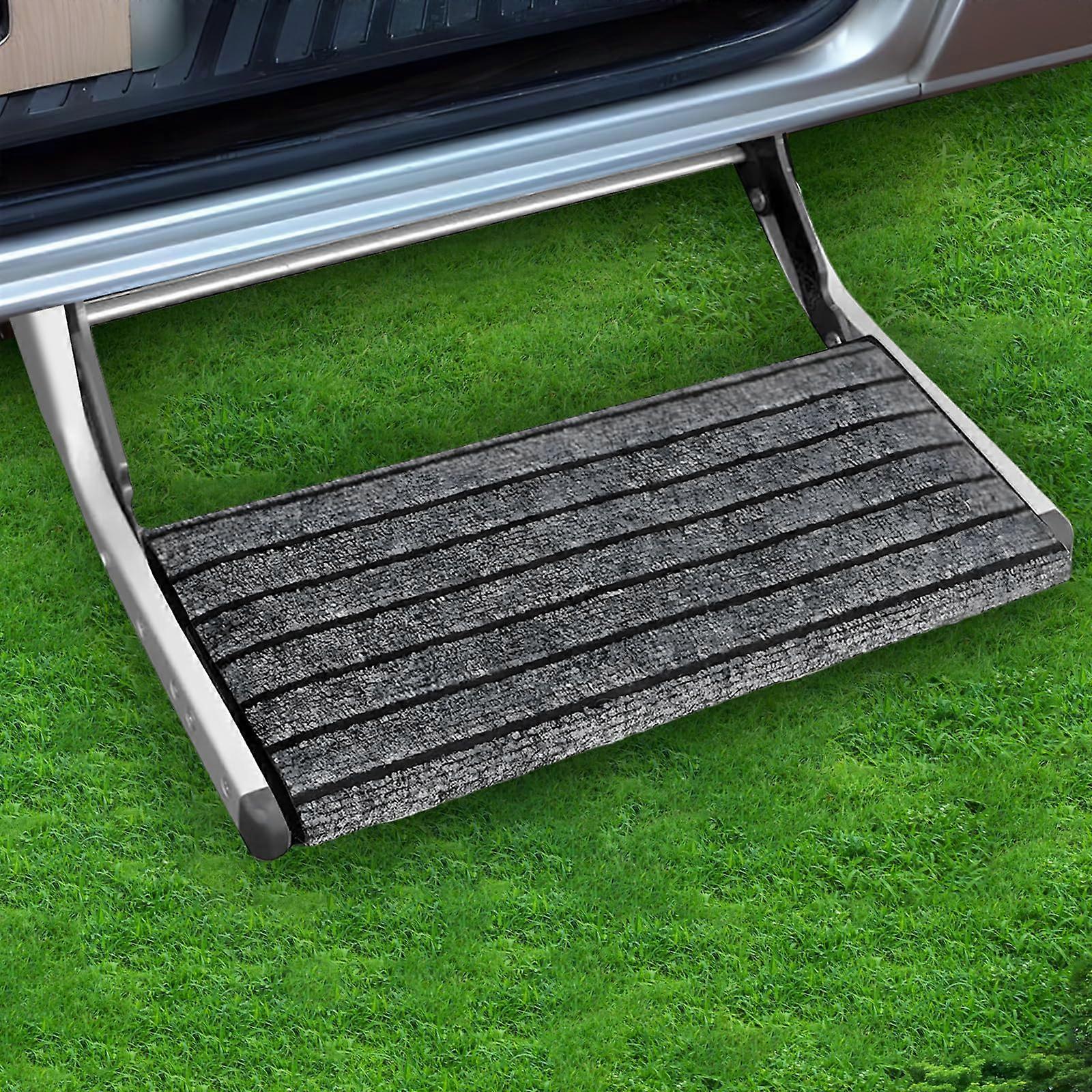 Camper Step Mat with Adjustable Buckle Closure, Outdoor Carpet for RV Steps, Durable Non-Slip Design, RV Accessories