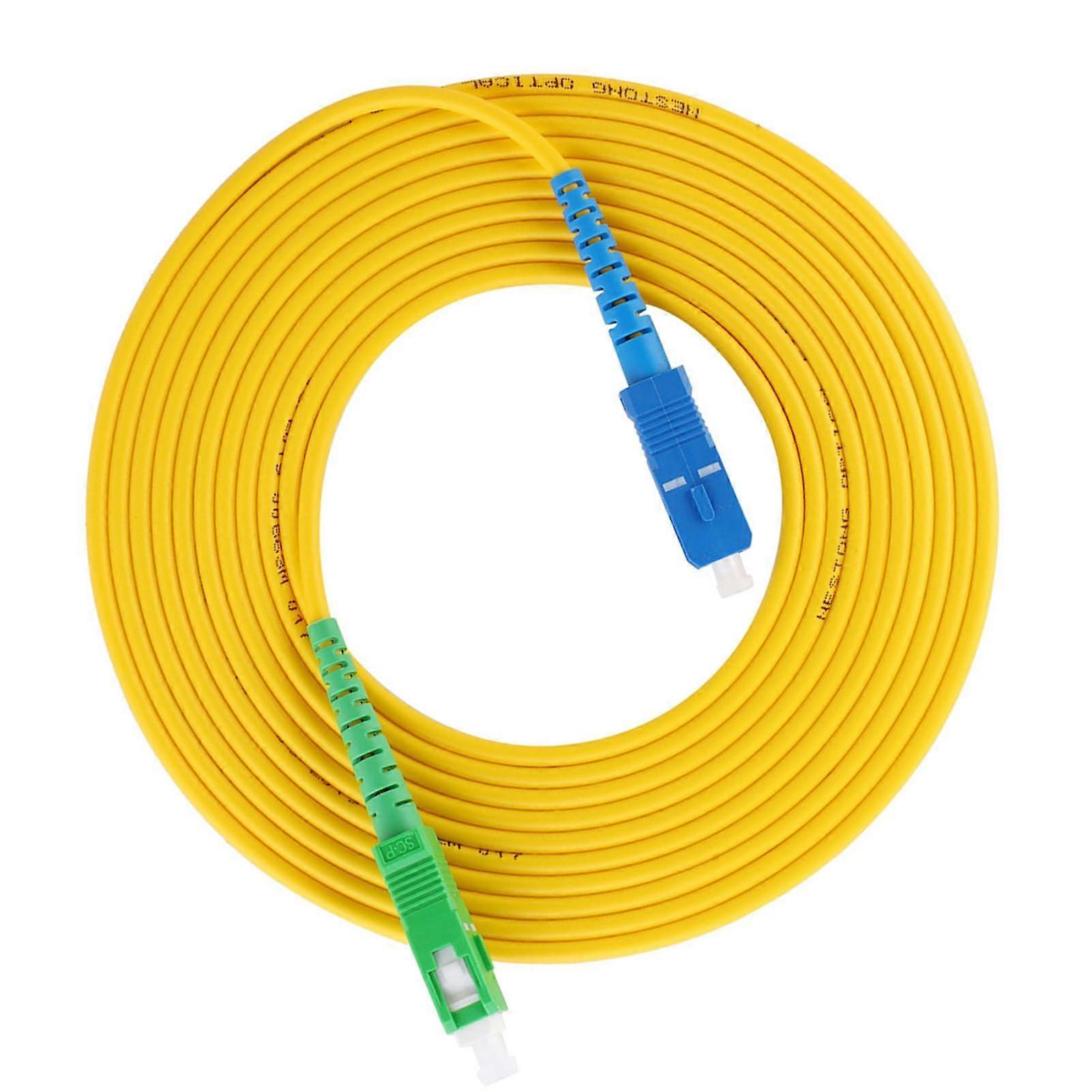 15 M LC Singlemode SC/SC UPC Fiber Optic Patch Cable with PVC Jacket for Optical Network Cables