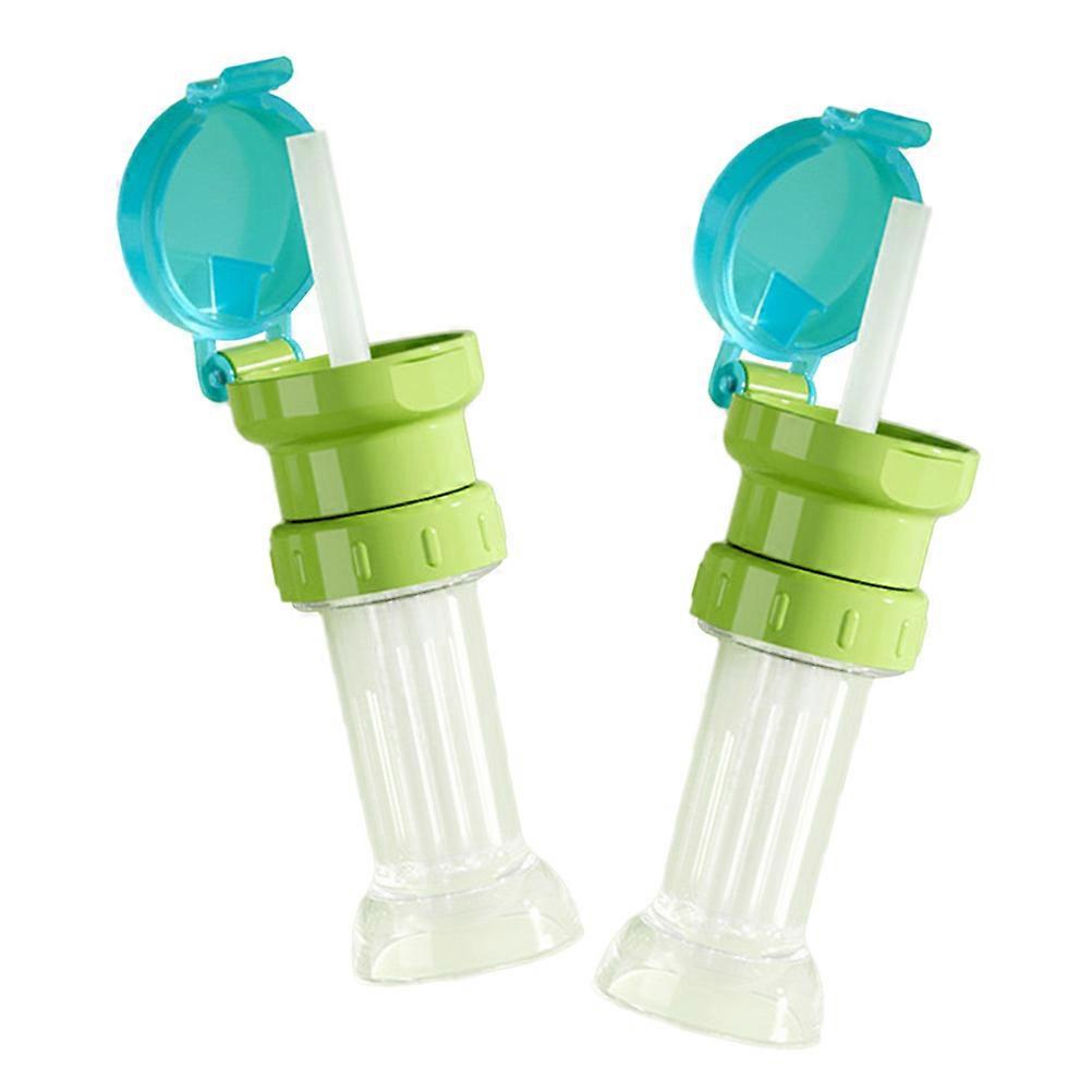 Non Spill Caps Toddler Bottle Lids For To Clean Adaptable To Different Bottle Mouths 2Pcs