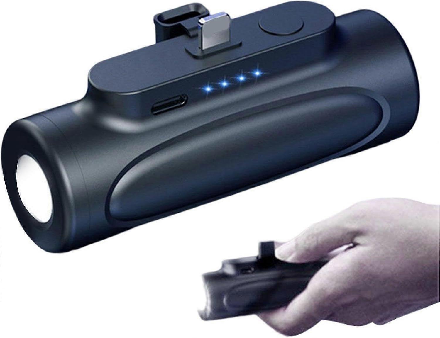 Portable Flashlight Rechargeable 5000mAh High Lumen Flashlight Multi-function LED Flashlight and Power Bank Combo for Emergency