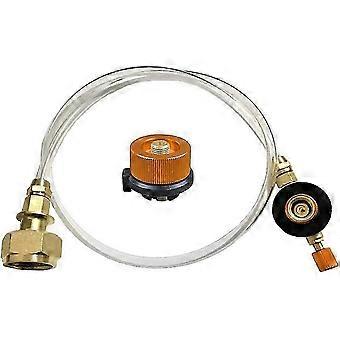Adaptateur de propane ZENGO Convertisseur de tuyau Le tuyau de remplacement se connecte au camping en plein air Camping Réchaud à gaz Adaptateur de bouteille de propane Qyroadwolf