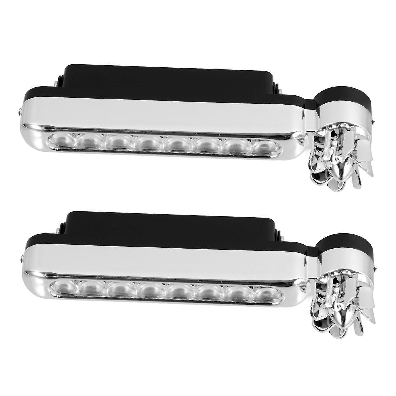 Auto Wind Power Light Car Day Driving Lights Plastic Material 2Pcs