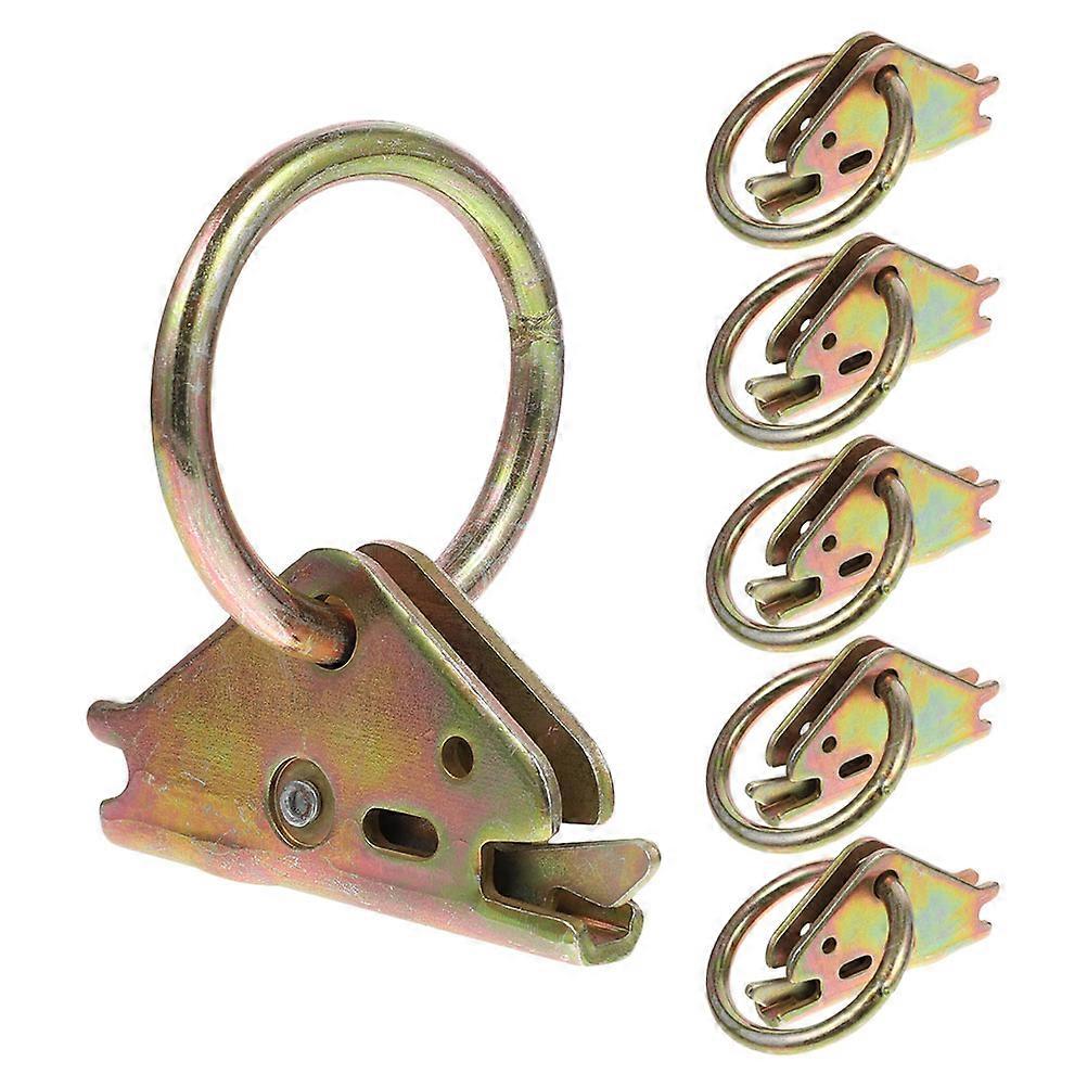 6pcs Cargo Heavy duty Anchors Track Accessories Pickup Surface Mount Rings Anchors