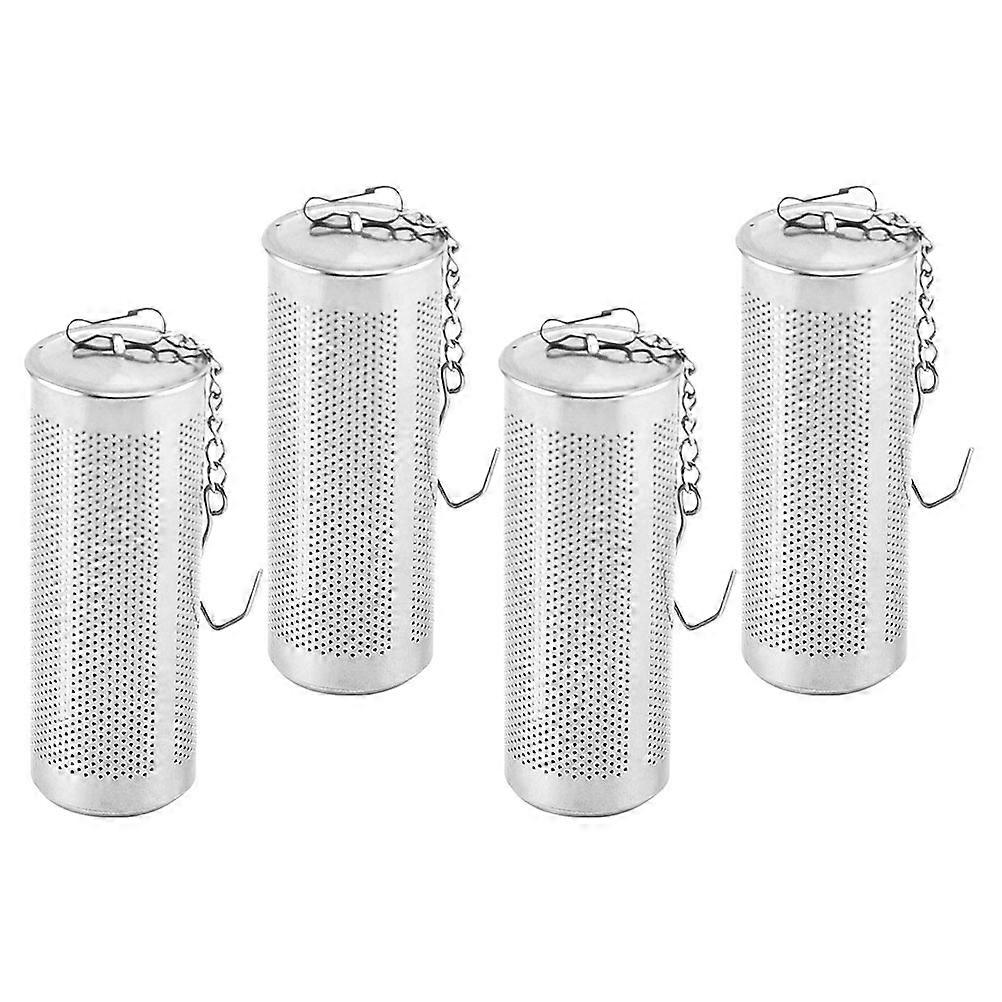 4pcs Stainless Steel Tea Leaf Strainers Mesh Design Infuser Filters for