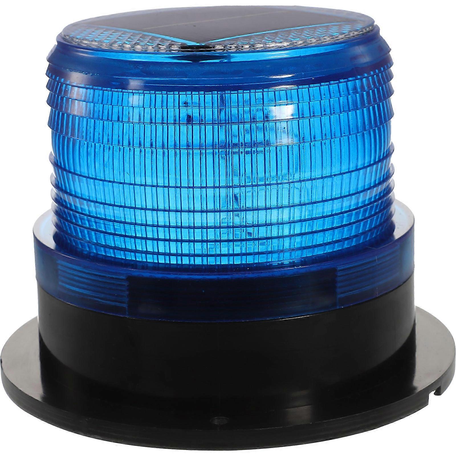 Solar Powered Strobe Light Emergency Vehicle Safety Warning Light with Magnetic Base