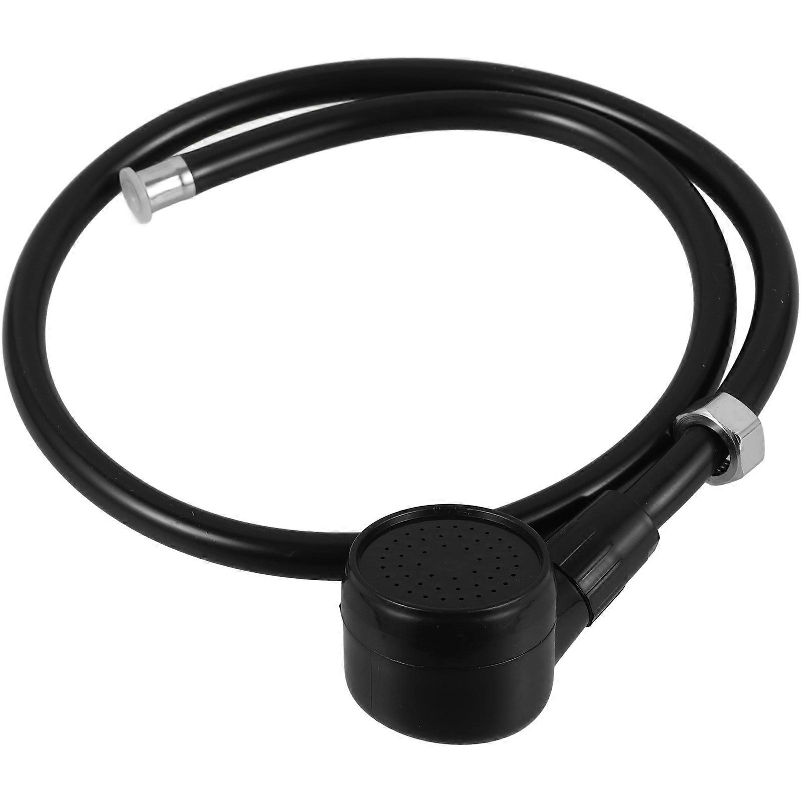 Pressurized Shower Sprayer with Handheld Shower Head for Shampoo Sink Home Use Black Plastic 6.5ft