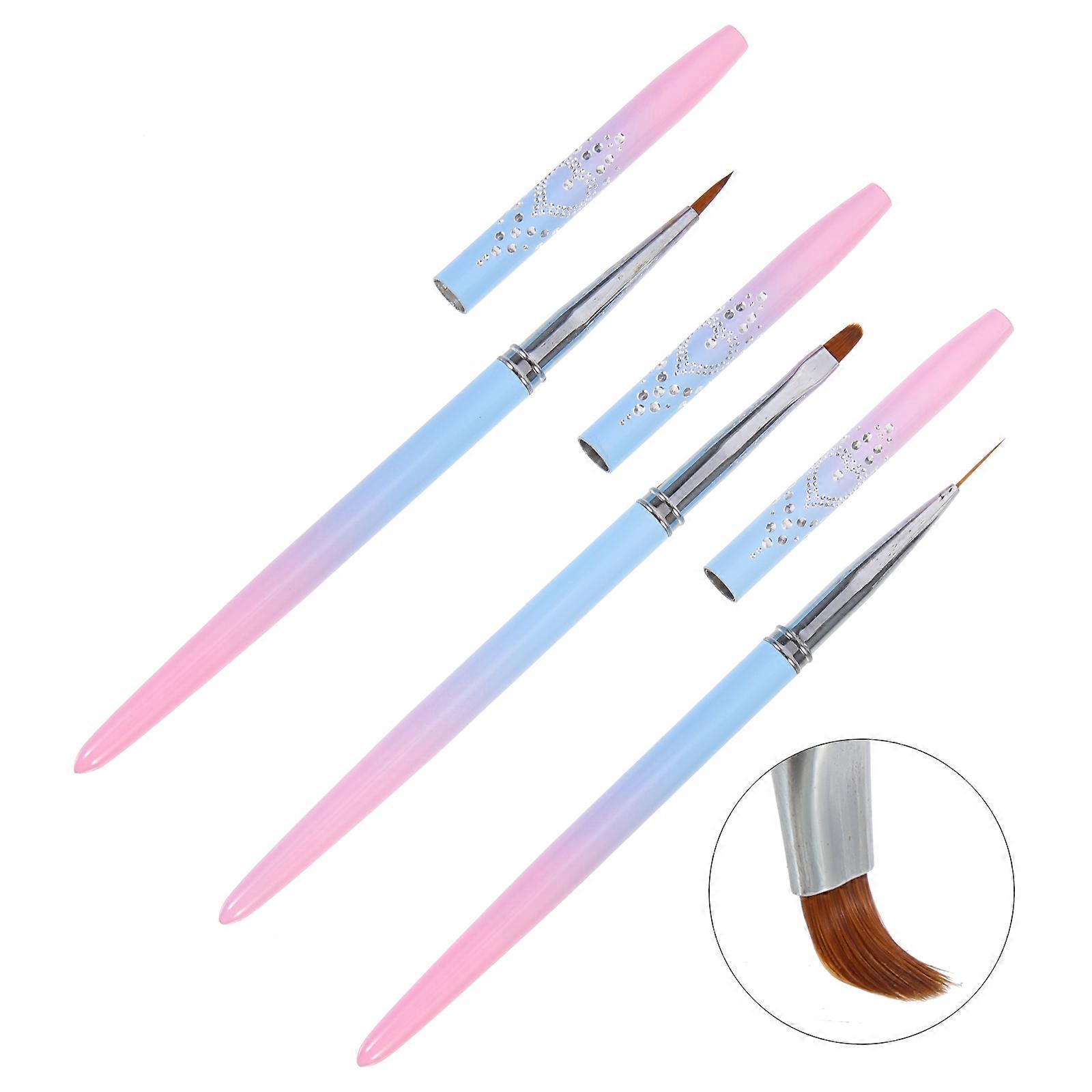 Nail Art Accessories with Fine Metal Material for Painting Elegant Design Assorted Color 3pcs