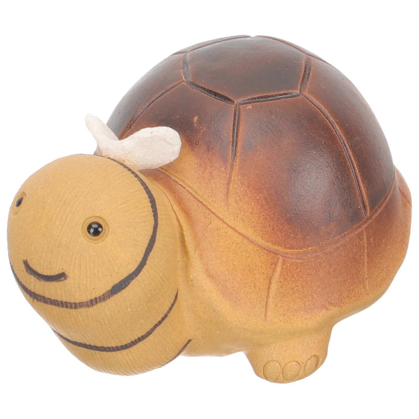 Creative Tortoise Tea Pet Decor Assorted -Headed Tortoise Purple Sands Desktop Decor