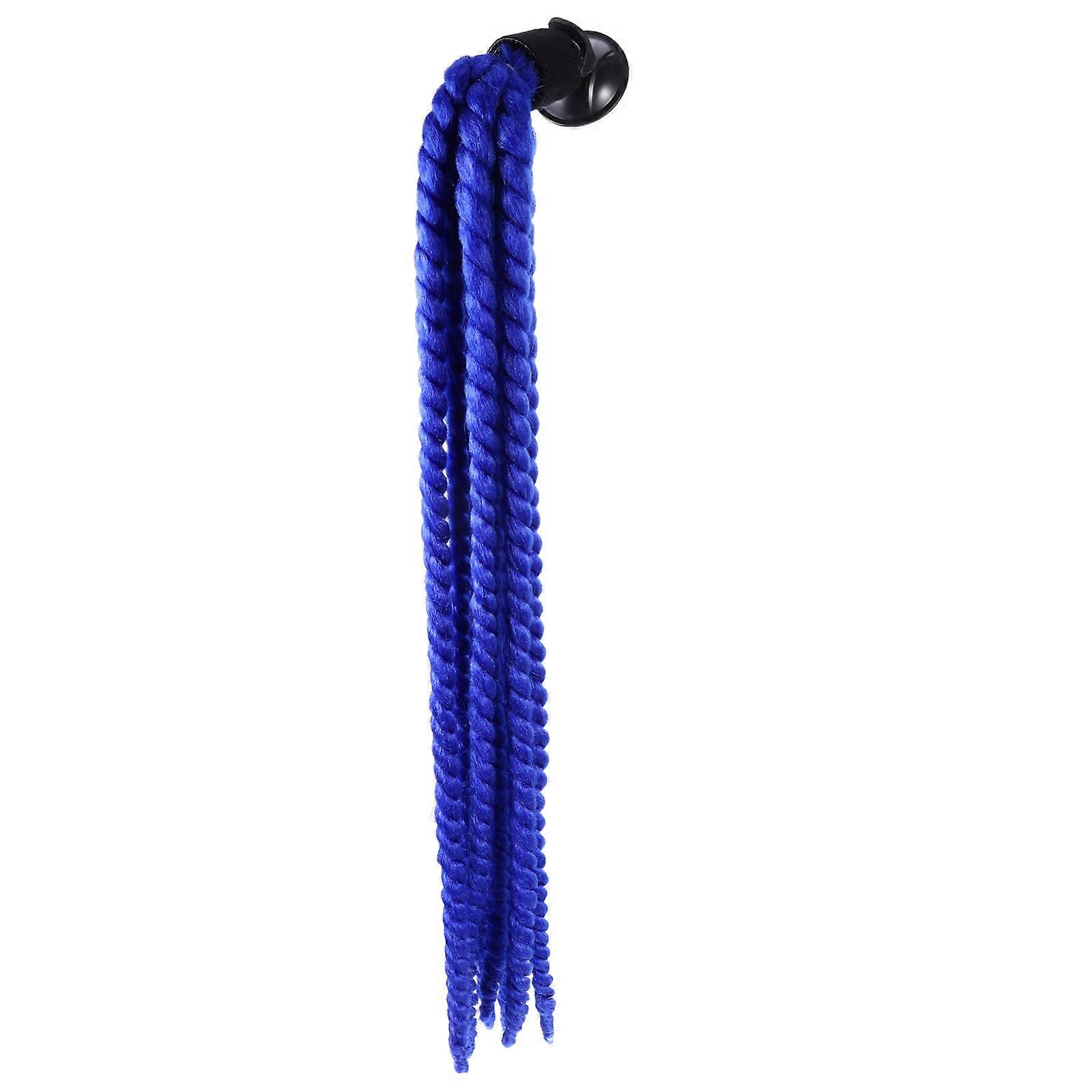 Blue Synthetic Braid Wig for Decoration Lovely Design Fits Most Easy Installation