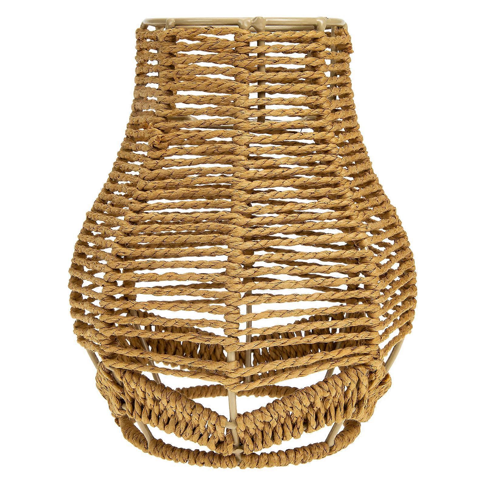 Elegant Khaki Ceiling Light Cover for Home Use Made of Durable Paper String 1 Piece