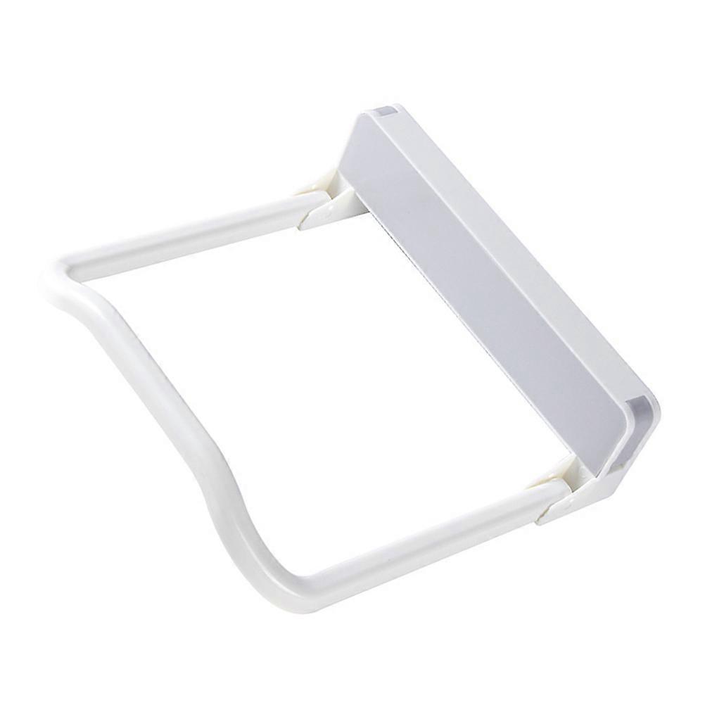 Wall Mounted Storage Rack for Bathroom Grey Plastic Foldable Washbasin Holder Saves Space 2 Pieces