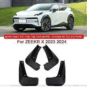 4pcs/set For ZEEKR X 2023 2024 Car Styling ABS Car Mud Flaps Splash Guard Mudguards MudFlaps Front Rear Fender Auto Accessories-xj