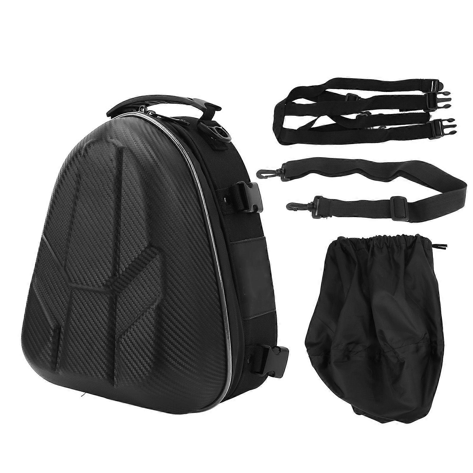 Motorcycle helmet bag waterproof hard shell with expandable bottom