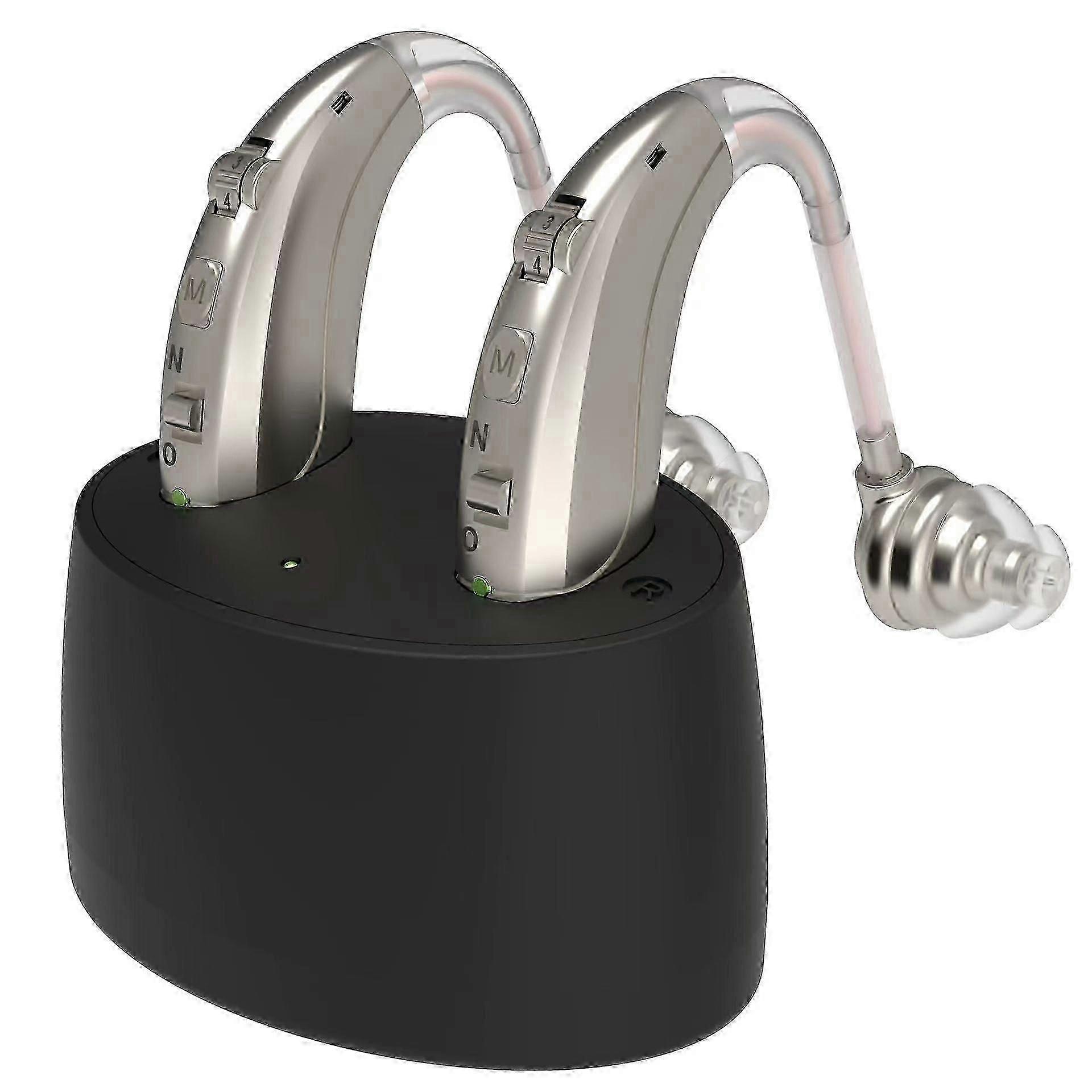 Rechargeable Bluetooth Hearing Aids for Seniors  with Noise Canceling Hearing Amplifier for Adults
