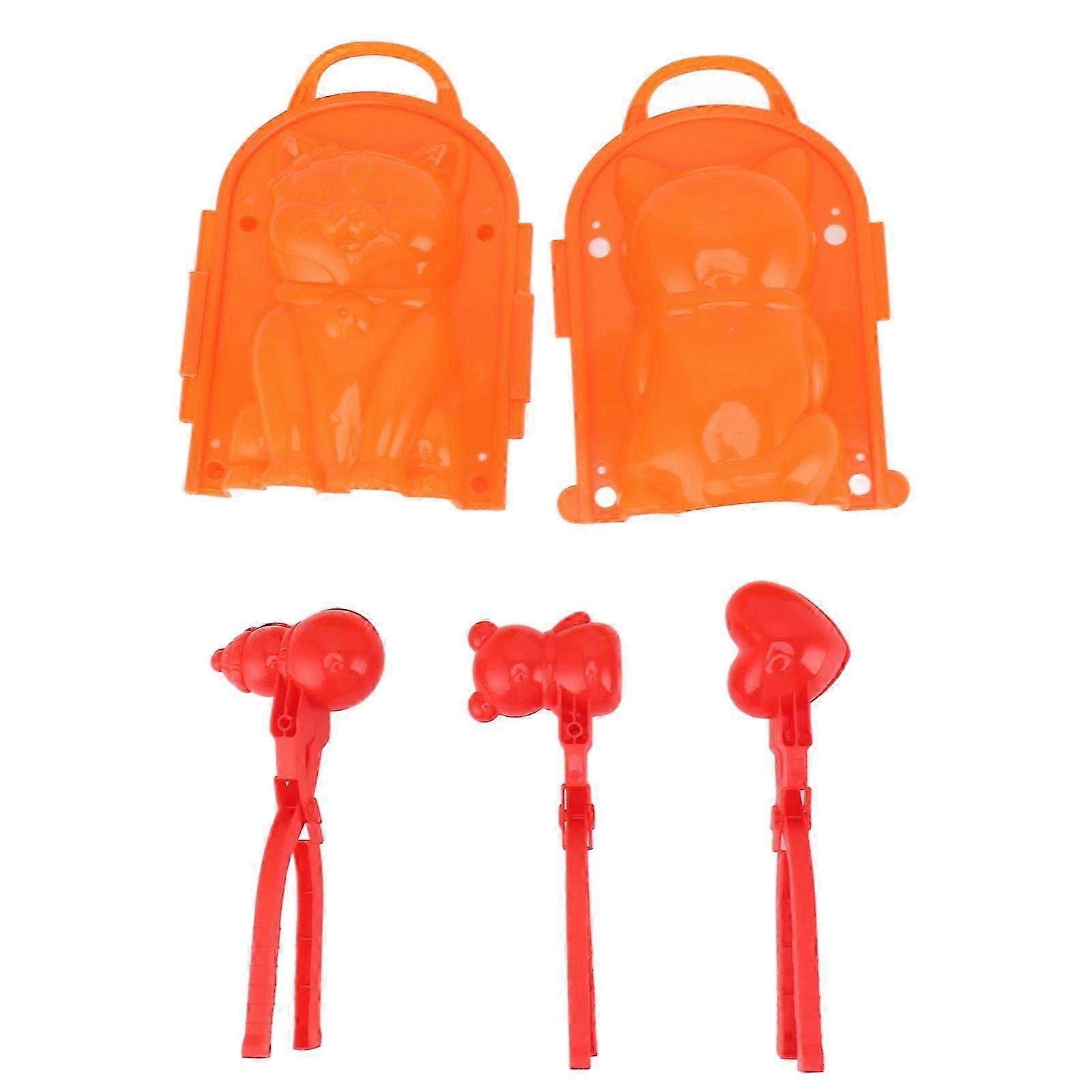 スノーボールクリップ サンドボール型 プラスチック 屋外 雪合戦 雪のおもちゃ 子供用 ゲーム パーティー ファミリー A