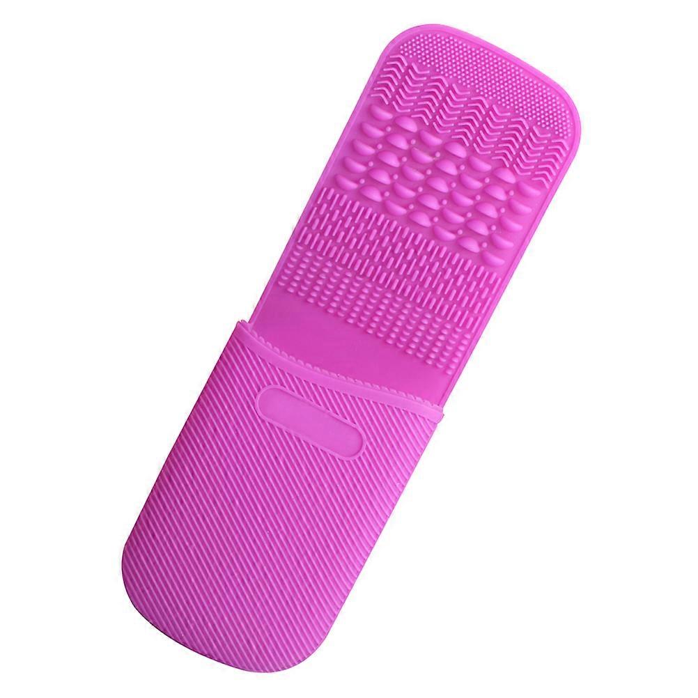 Violet Silicone Brush Cleaning Mat for Makeup Tools with Gentle Effective Cleansing Effects