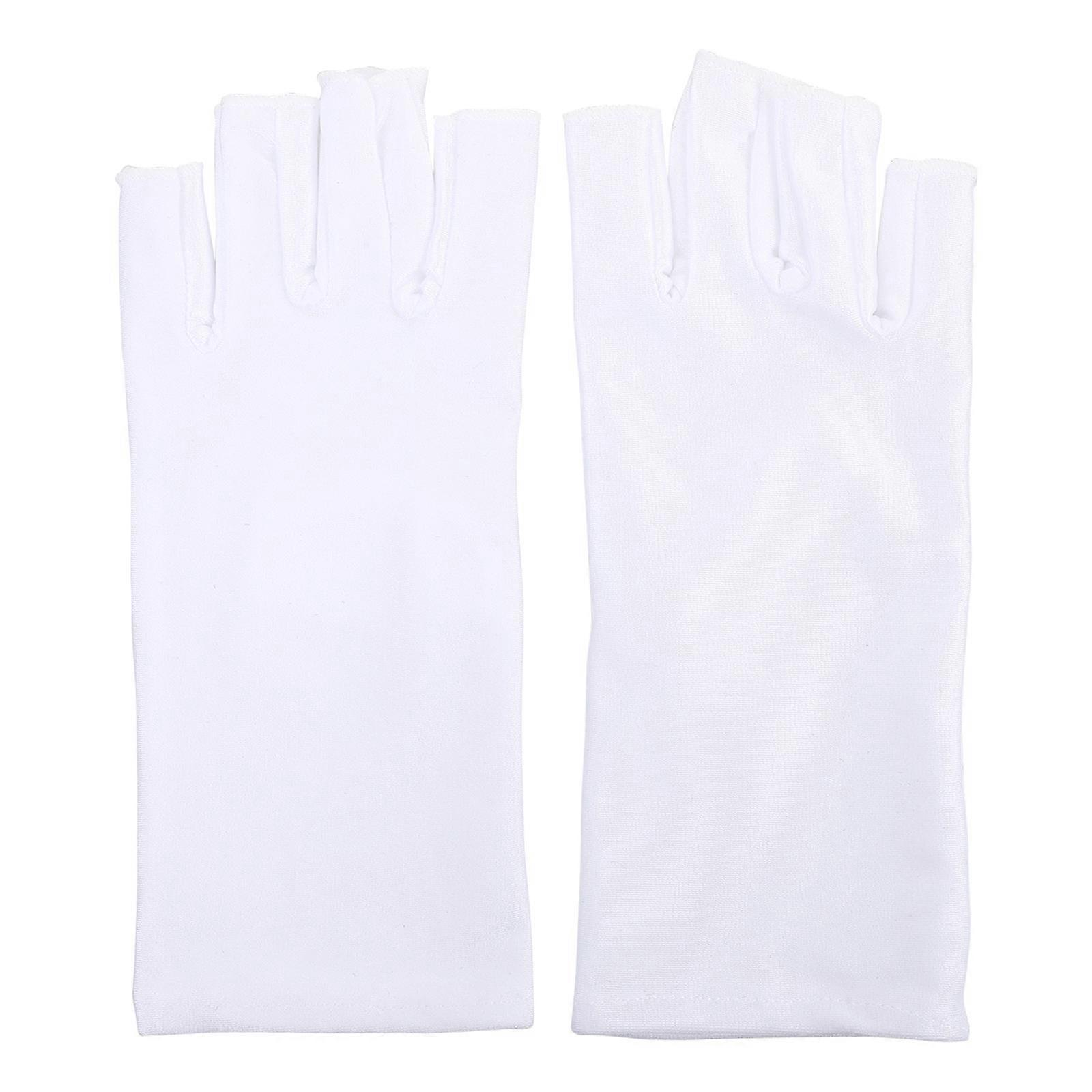 White Nail for Manicure Made of Polyester UV Shield with High Elasticity and Comfortable Fit