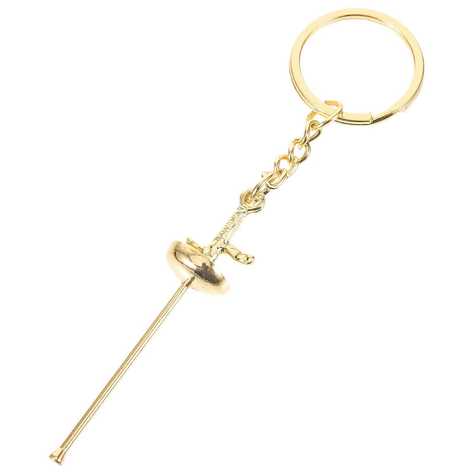 Bag Accessory Fencing Keychain Attachment Sports Themed Design For Daily Use 1Pack