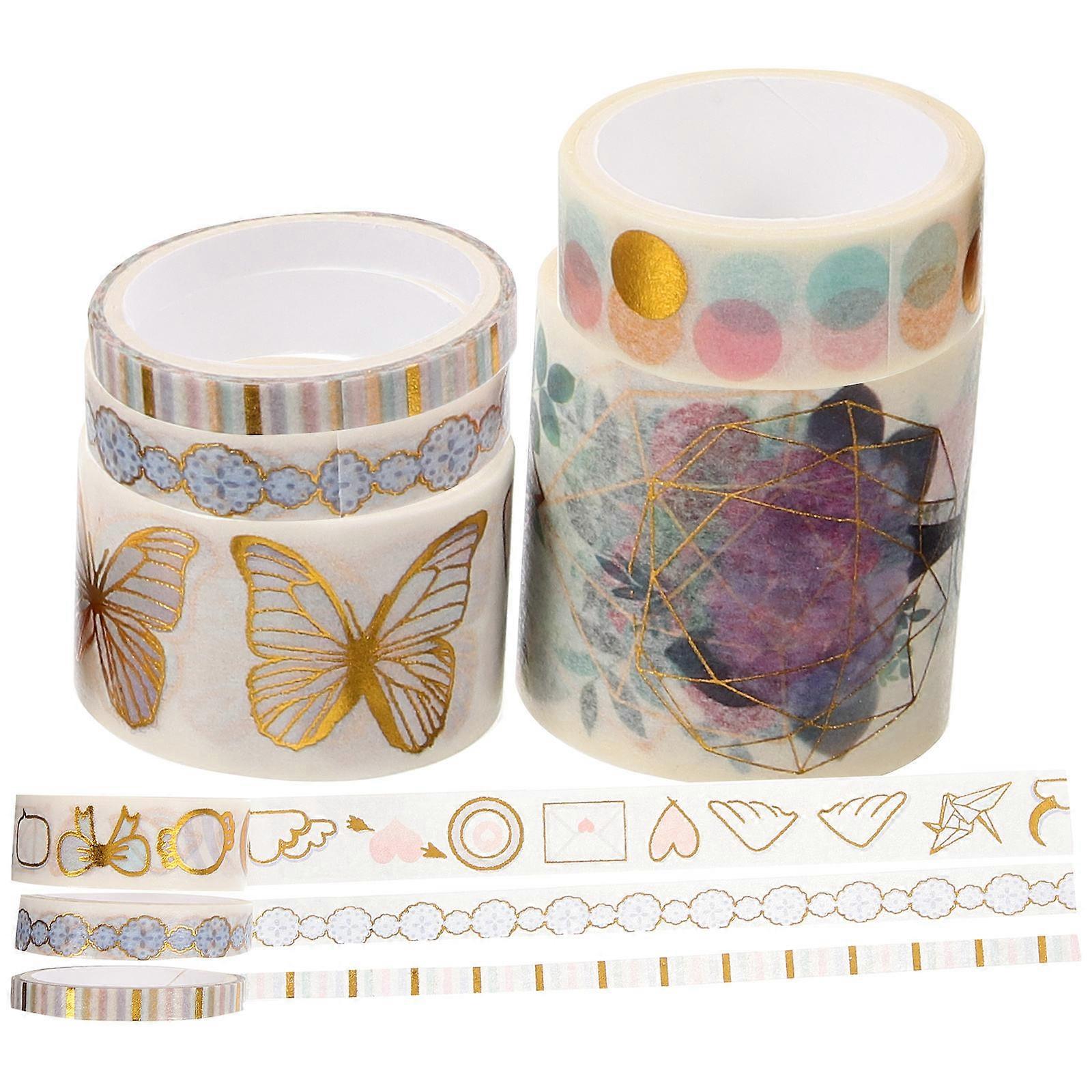 Washi Tape Set 12 Rolls Assorted Color Removable Tape For Hand Account Accessories And Gift Boxes