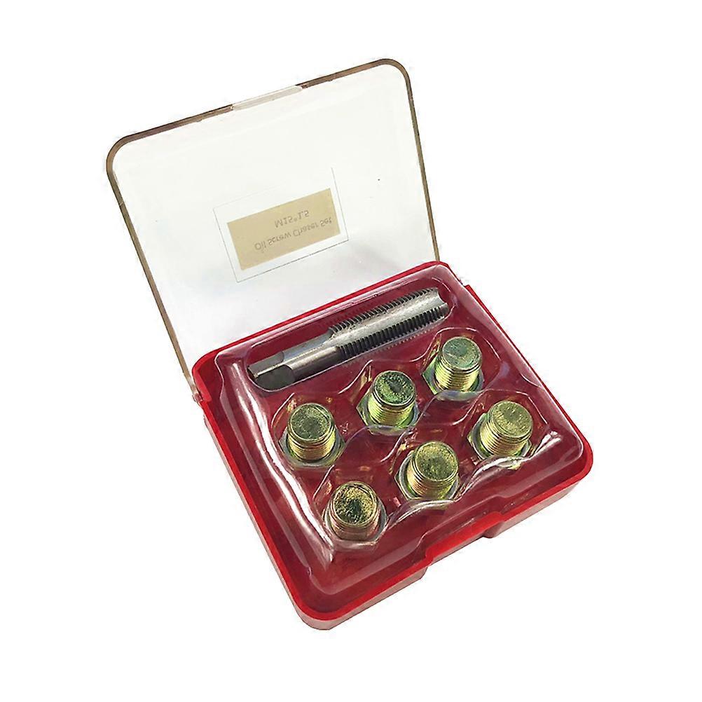 13τμχ M15 1.5 Σετ εργαλείων επισκευής νήματος λεκάνης λαδιού αυτοκινήτου για αυτόματη αφαίρεση τάπας αποστράγγισης κάρτερ και αντικατάσταση εργαλείων γκαράζ