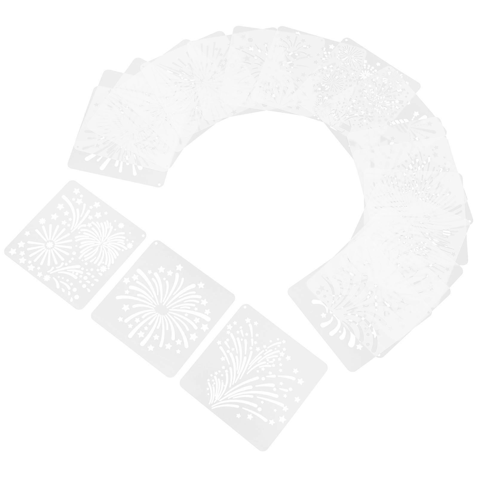 20Pcs Decorative Stencils For Painting Hollow-out Stenciling DIY Design Transparent Templates For Artists