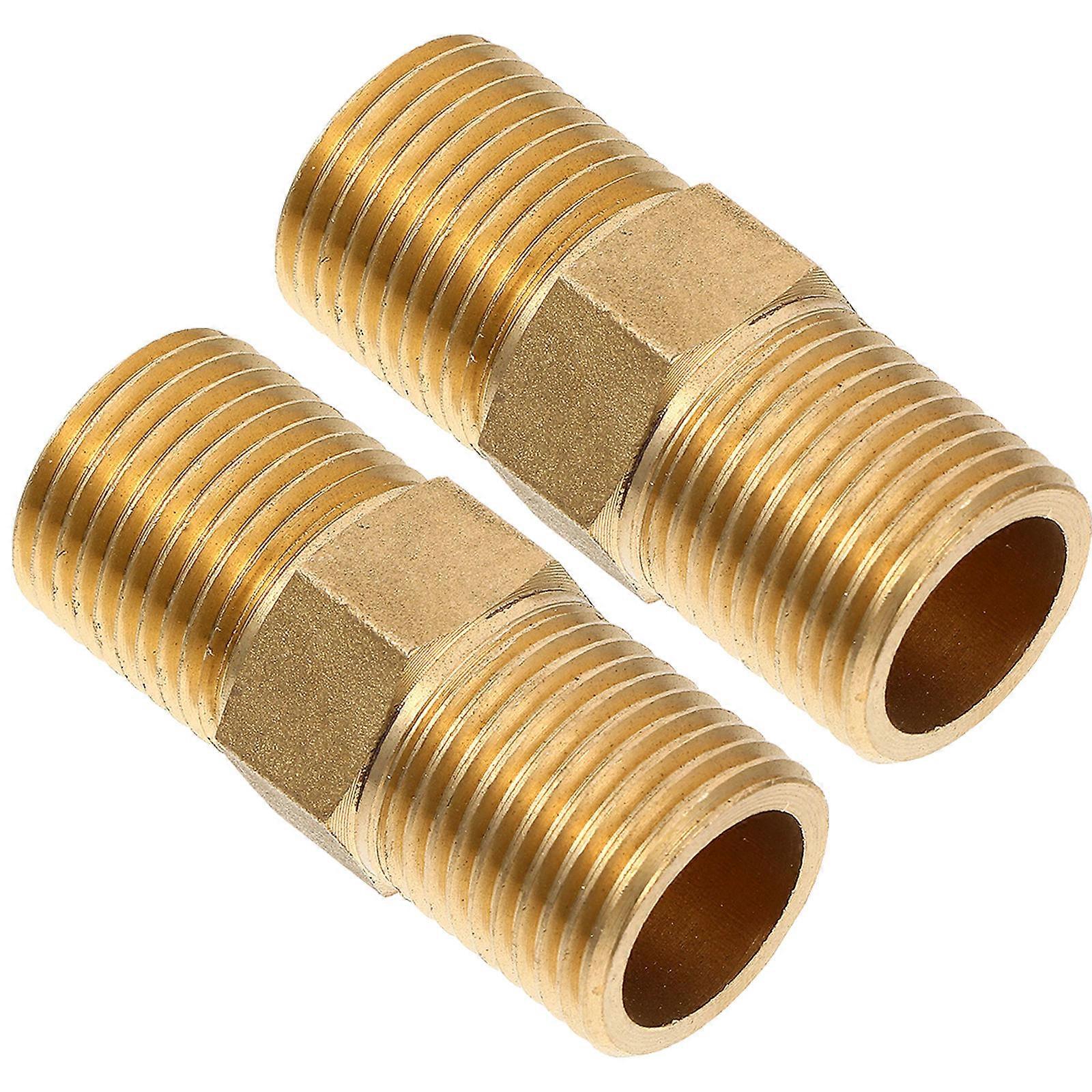 2pcs Conector de Mangueira NPT Resistente para Jardinagem, Lavagem de Carros e Irrigação - Adaptador de Encaixe de Água com Rosca Macho Durável