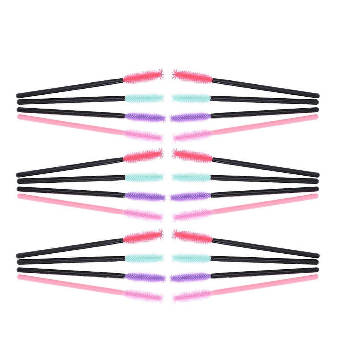 Disposable Eyelash Wands 200 Pcs For Women Separating Eyelashes Suitable For Mascara Application Assorted Color