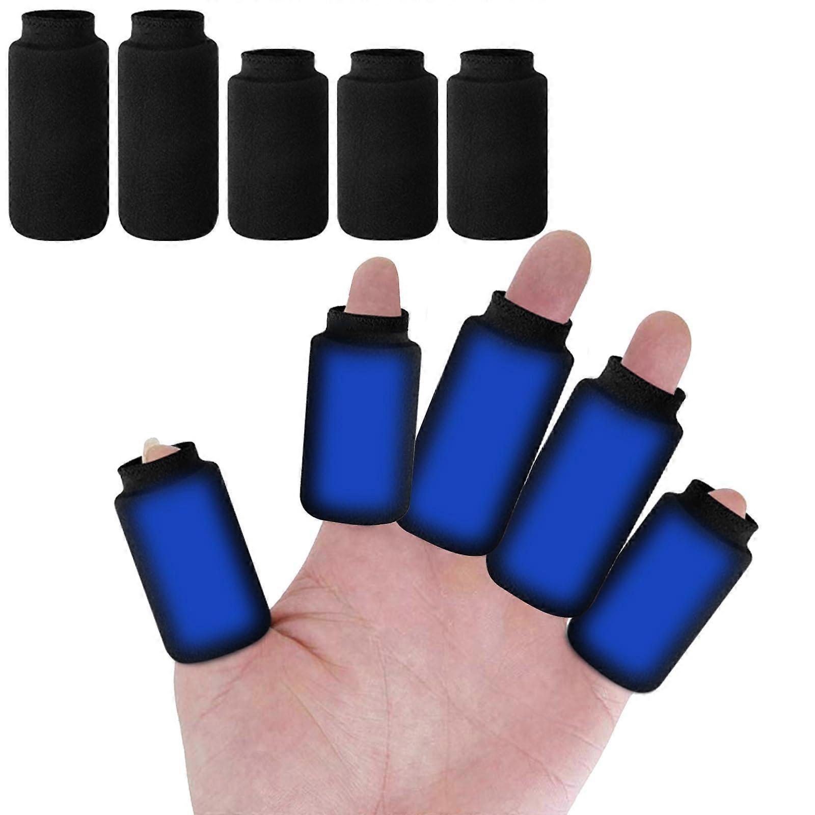 Finger Ice Packs 5 Pack Gel Finger Cots Ice Cuff, Reusable Hot Cold Compress for Arthritis Tendonitis Trigger Finger