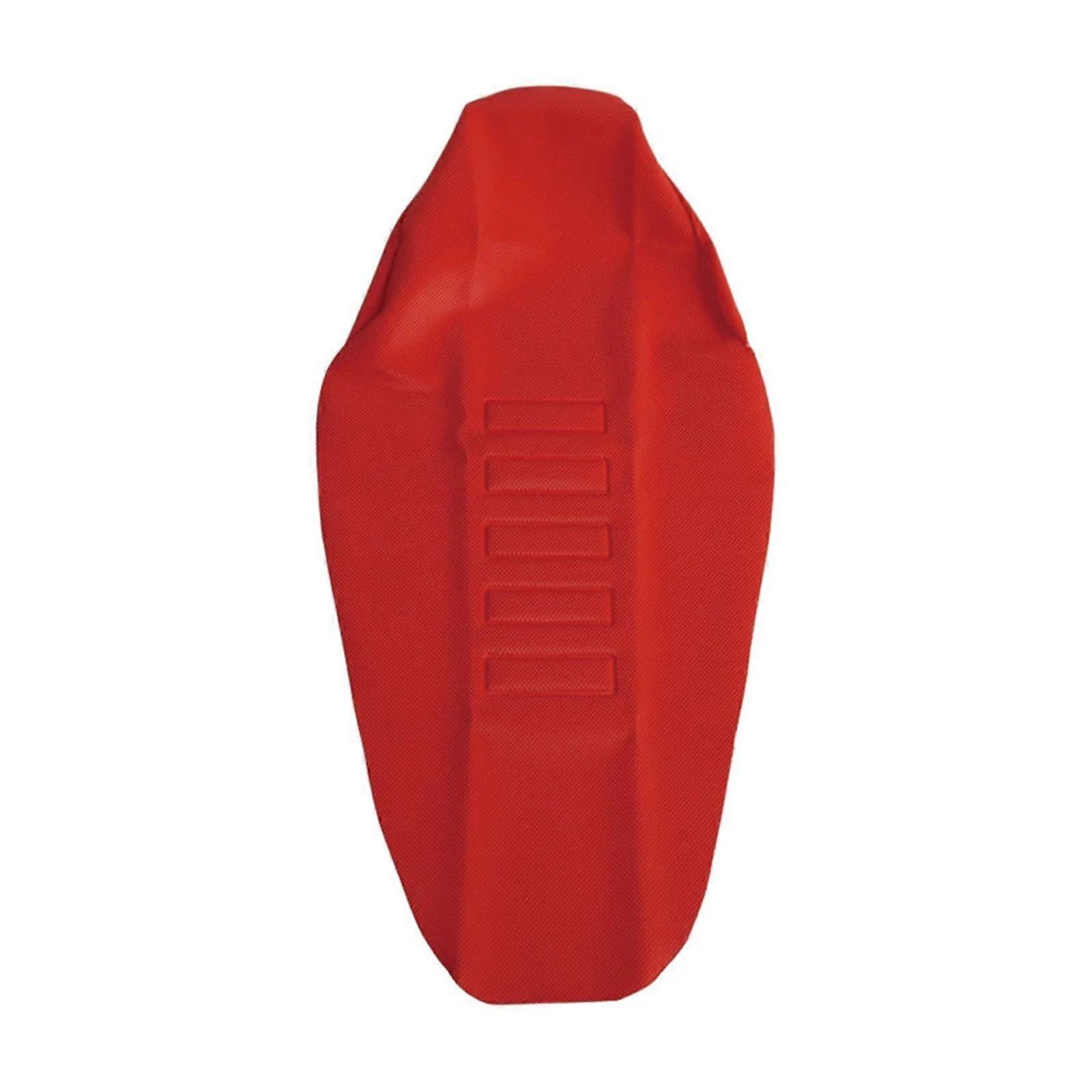 Motorcycle Seat Cover Non-Slip Soft Cushion with 3D Gripper Pattern for KXF CRF YZF WR TC FC SX SXF EXC 125-450 Red