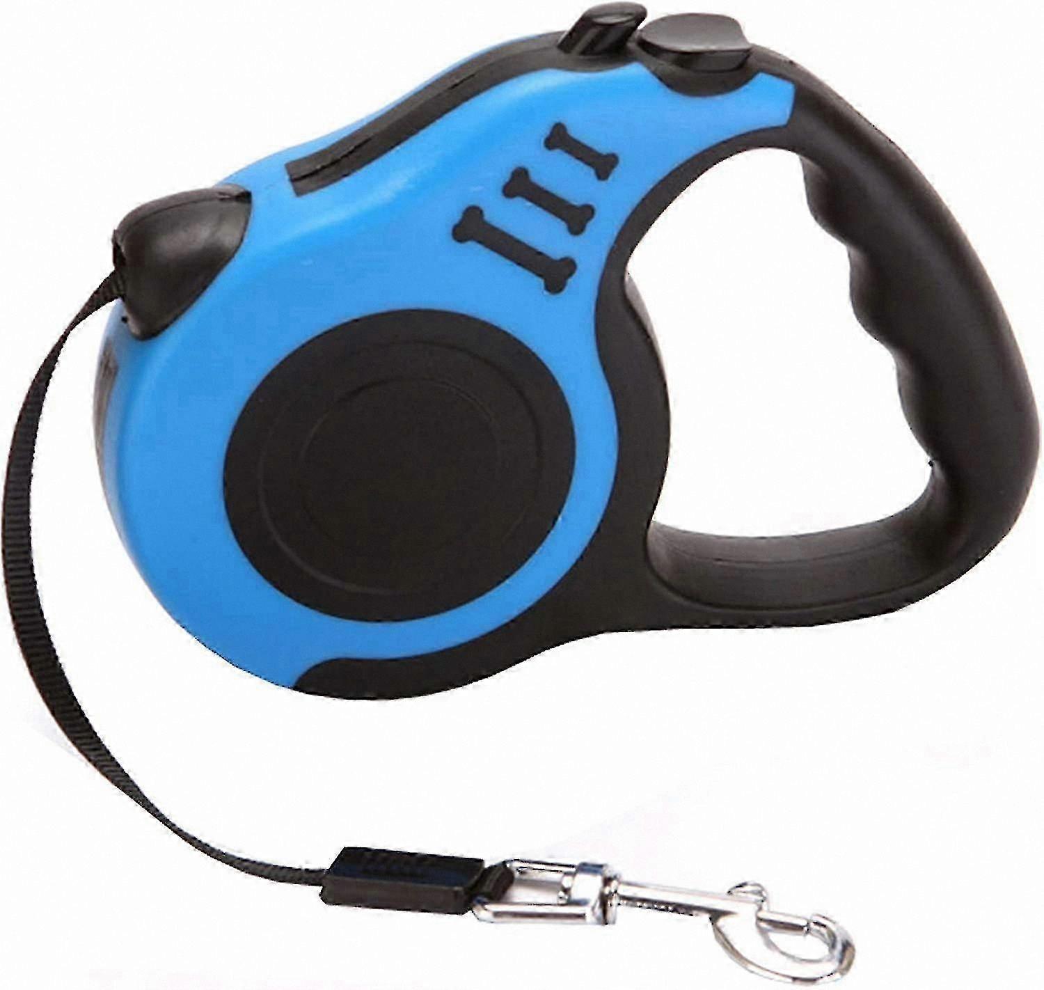 Durable Non-Tangle Retractable Pet Leash with Enhanced Locking Mechanism and Comfort Grip Handle, 5m Extendable Lead for Dogs and Cats