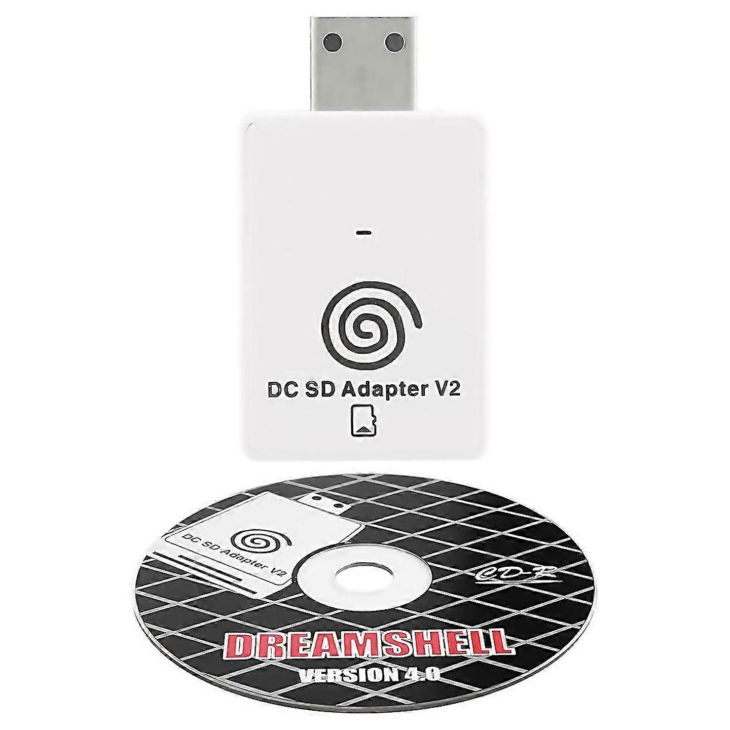 For dc sd tf card adapter reader v2 voor for dreamcast en cd met dreamshell boot loader
