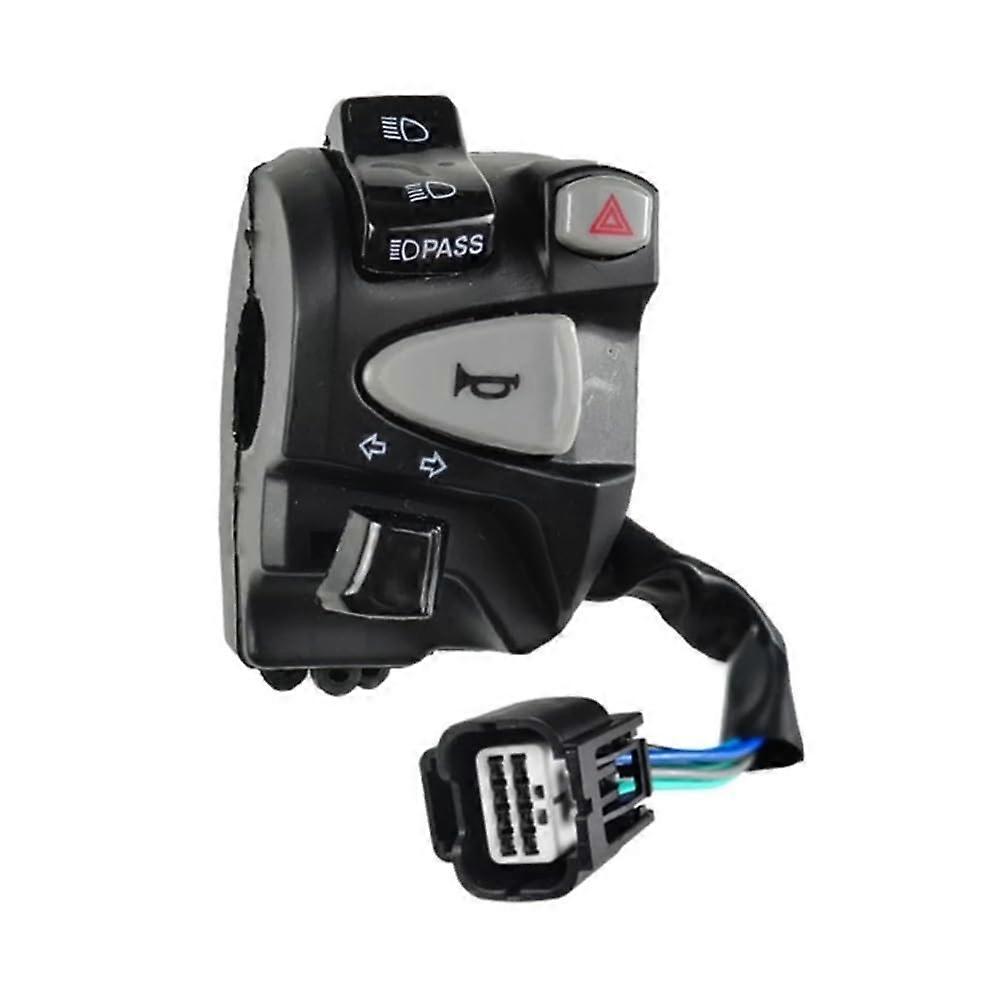Motorcycle Handlebar Switch with Wiring for 150 Model, Headlight/Dipped Beam Control, Durable Design, Easy Installation