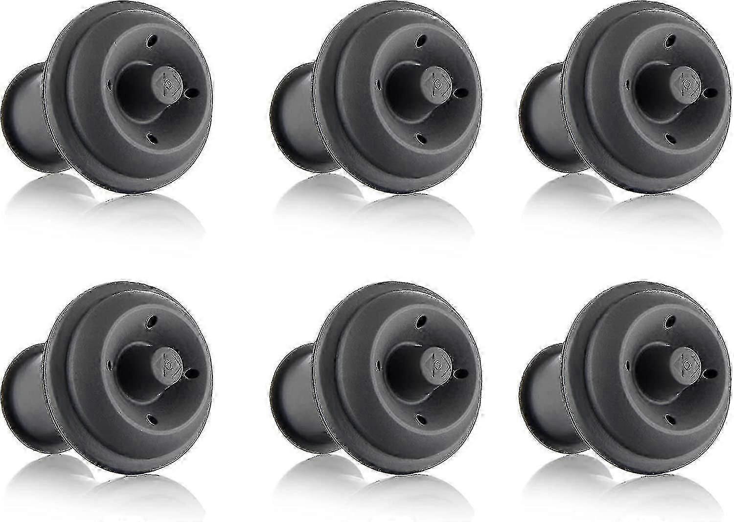 Pack of Grey Vacuum Pump Stoppers for Secure and Airtight Sealing