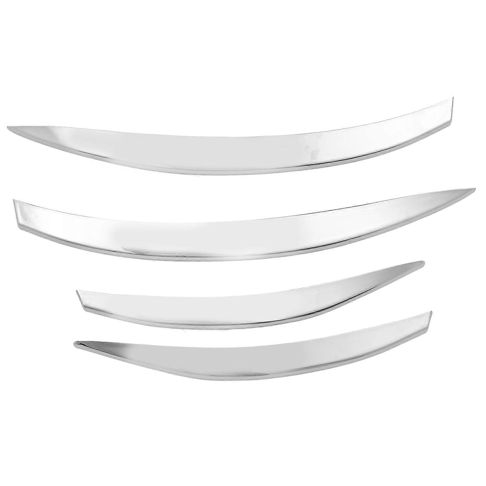 Silver Front Bumper Side Grille Trim Set of 4 Compatible with CLA Class C118 X118 2023