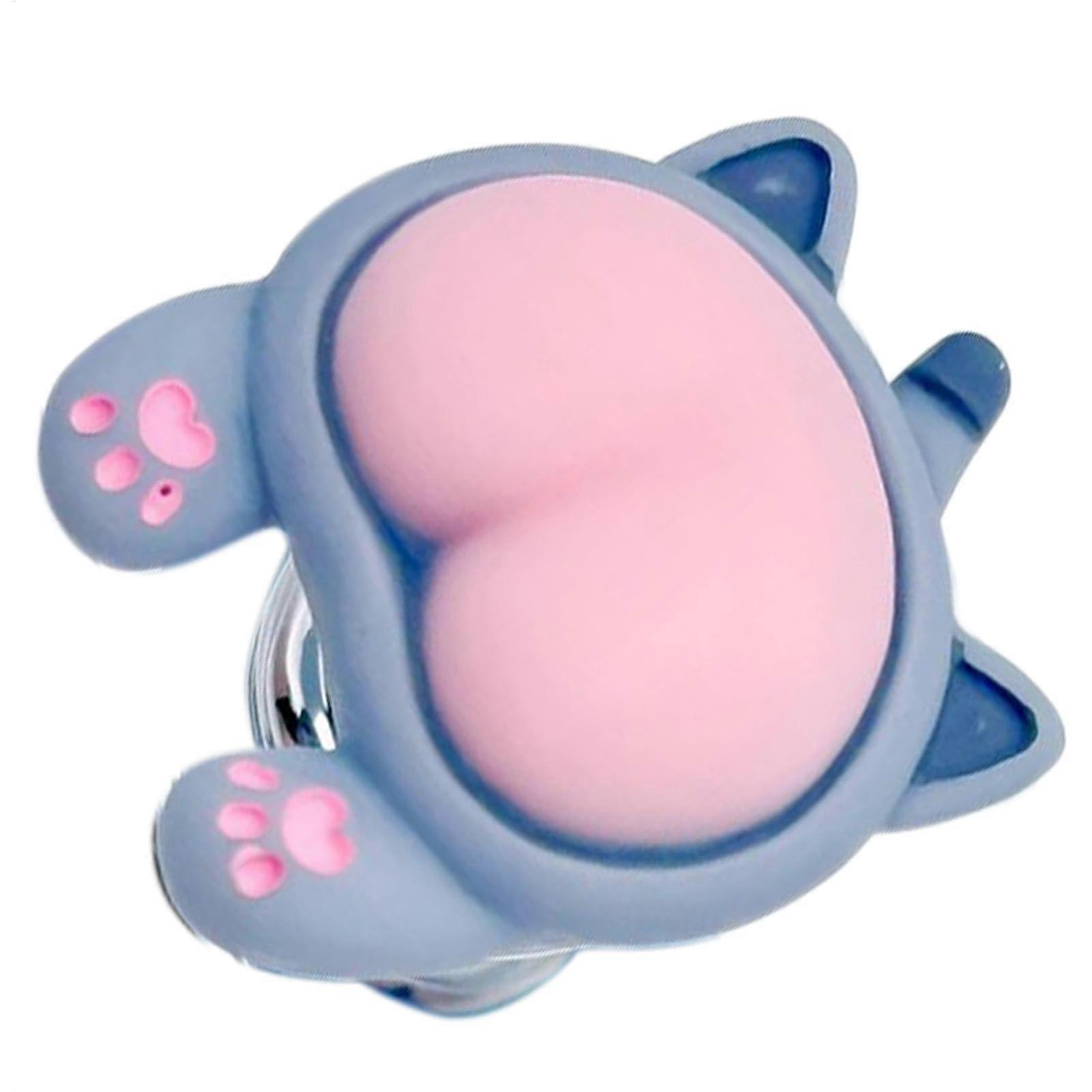 Toilet button cover, toilet button pusher  Animal butt lid button assistant tool