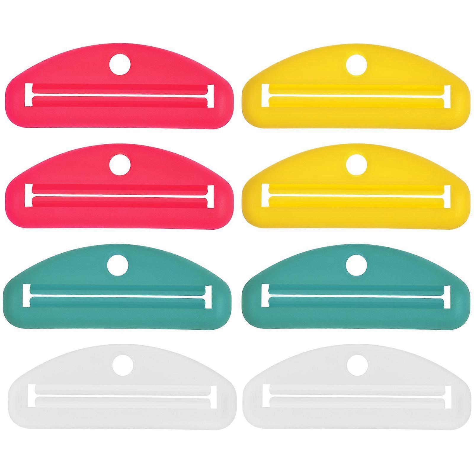 8 Pcs Tube Squeezers Manual Toothpaste Tube Squeezer Extruder Portable Toothpaste Dispensing Tool