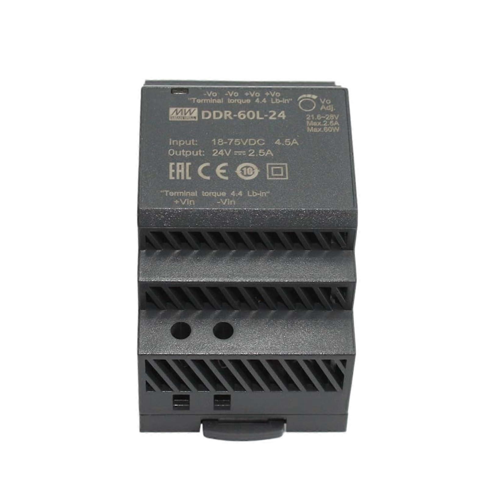 1PCS DDR60G/L Series DC5V 12V 15V 24V 60W DIN Rail Type DCDC Converter Wireless Network Industrial Control Syestem(DDR60G15)