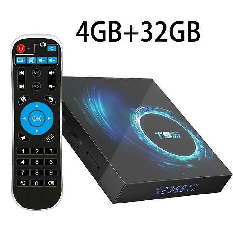 T95 Network Smart 6K TV Set-Top Box Allwinner H616 HD Player Android 10.0 TV BOX - 4GB+32GB EU Plug