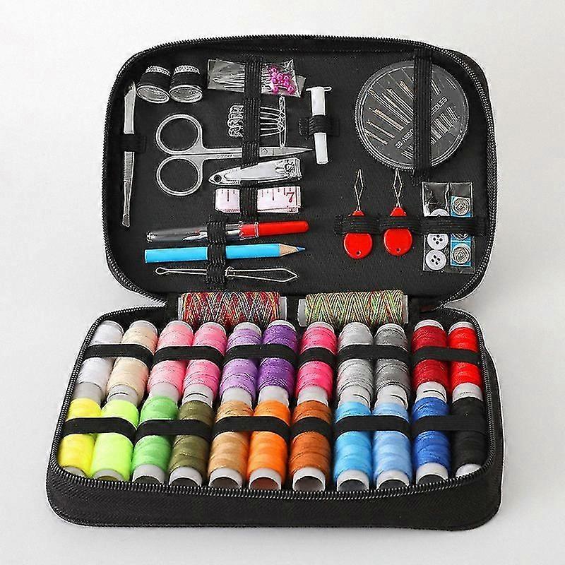 Rectangular Sewing Kit with 97 Pieces, Complete Craft Box for Sewing Projects