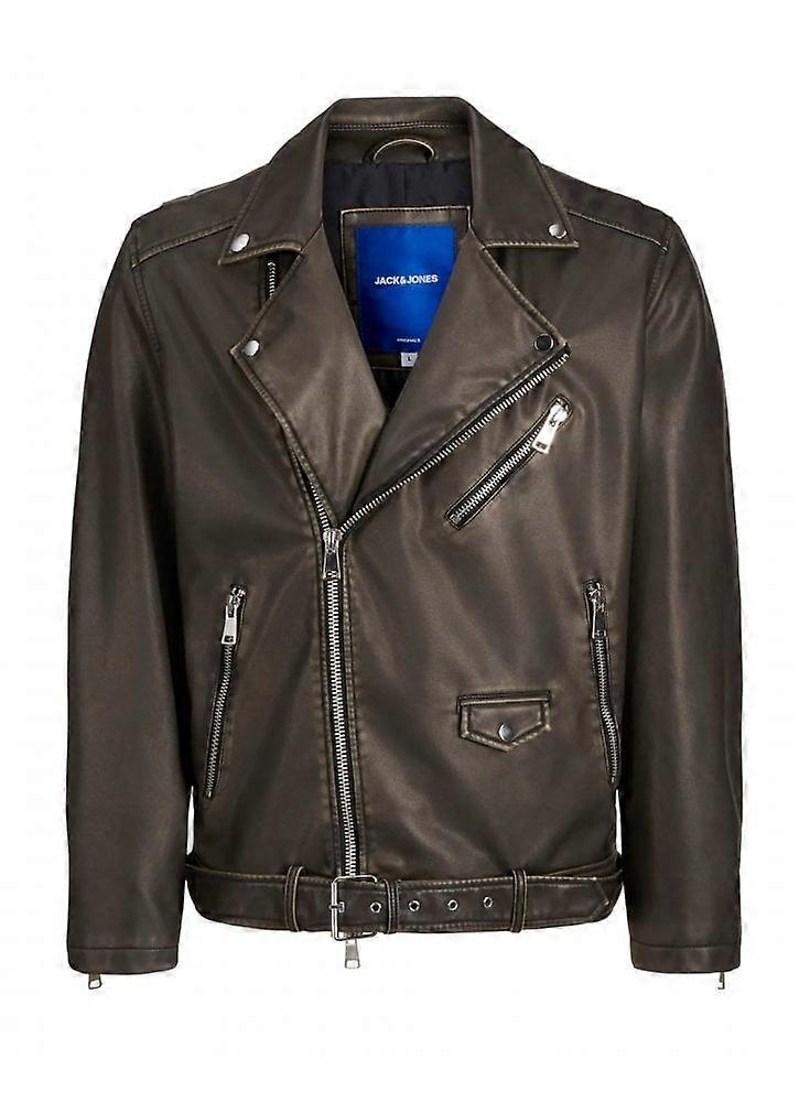 Men's JACK & JONES Jack & Jones Joreaton Biker Jacket Black