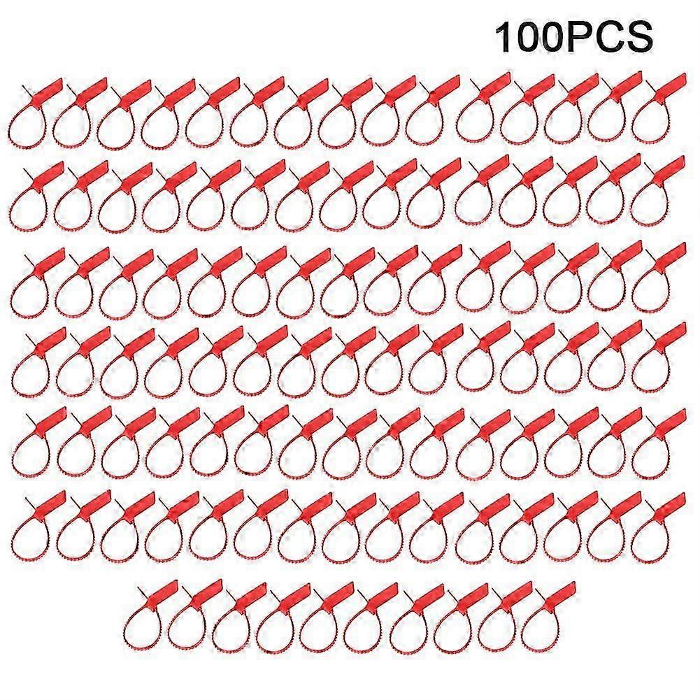 100 pcs Anti-Theft Disposable Tag, Cable Tie Identification Mark Self-Locking