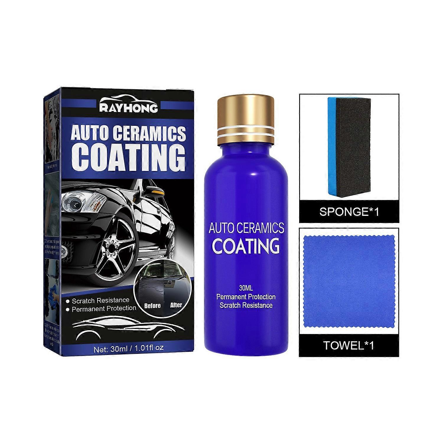 1-6x RAYHONG 30ml Auto Ceramic Coating for Cars Long Lasting Car Protection Scratch Repair Maintenan