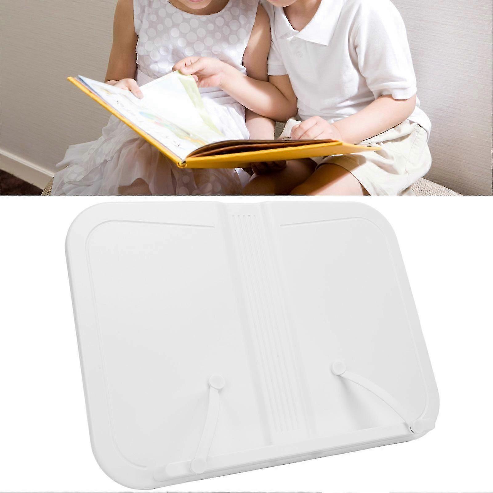 Desk Book Reading Stand White Adjustable Children Reading Stand Reading Desktop Riser for Students Adult Basic Type