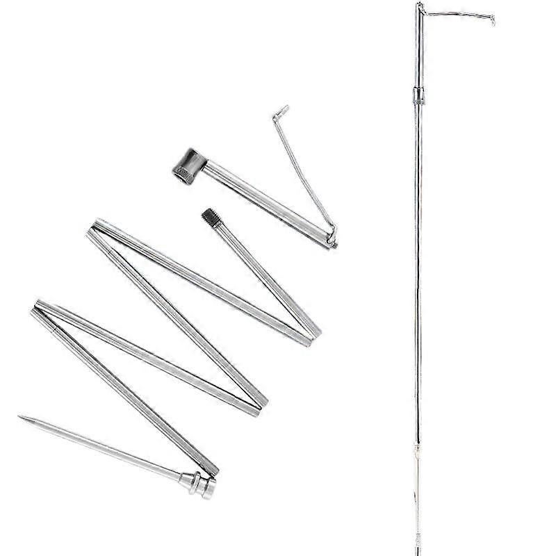 Outdoor multi-functional lamp stand, made of aluminum alloy, portable and foldable