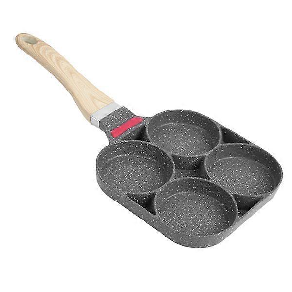 Kitchen Breakfast Pancake Cooking Pan Aluminum Frying Pan Mold for Egg Hamburger with Handle (Open Fire)
