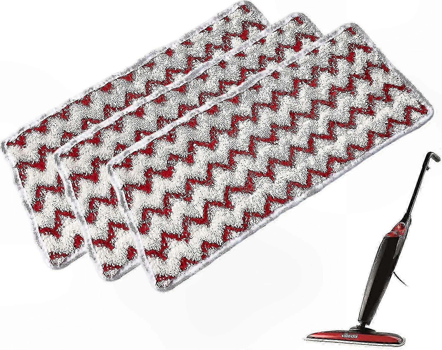 Microfiber Pads for Steam Mops, 5-Pack Reusable Cleaning Pads Compatible with Multiple Models