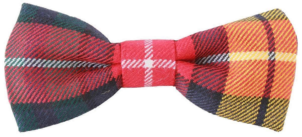 Locharron of Scotland Reiver Buchanan Modern Bow Tie - Red/Yellow/Green