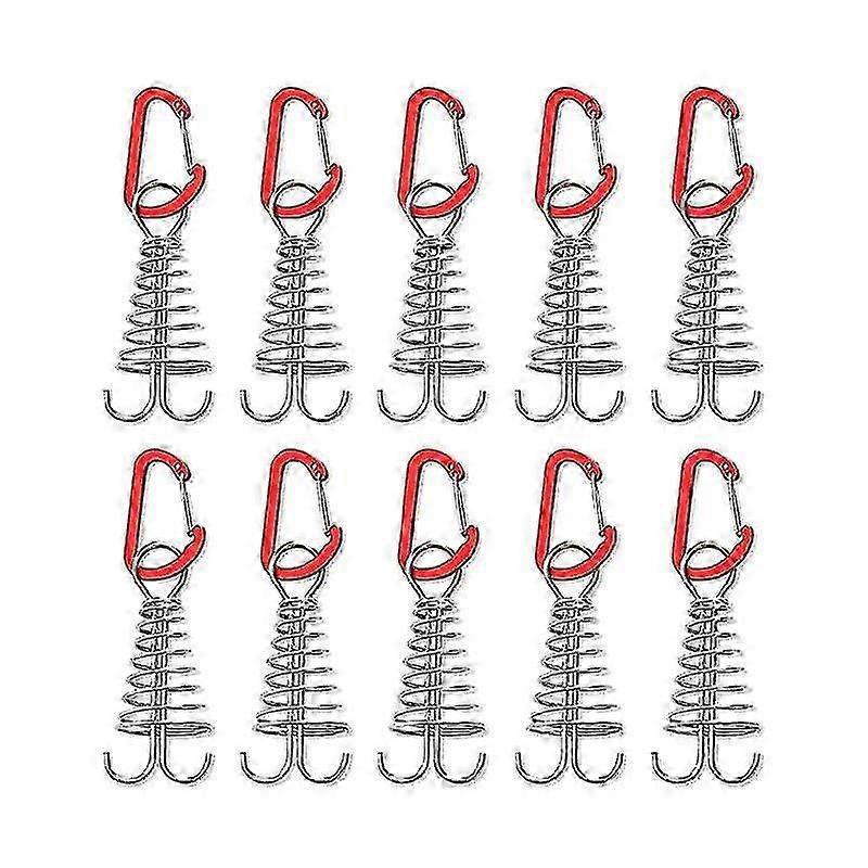 Picchetti per tende a spirale in acciaio inossidabile - Confezione da 10 per campeggio ed escursionismo - Accessori a marchio Octopus