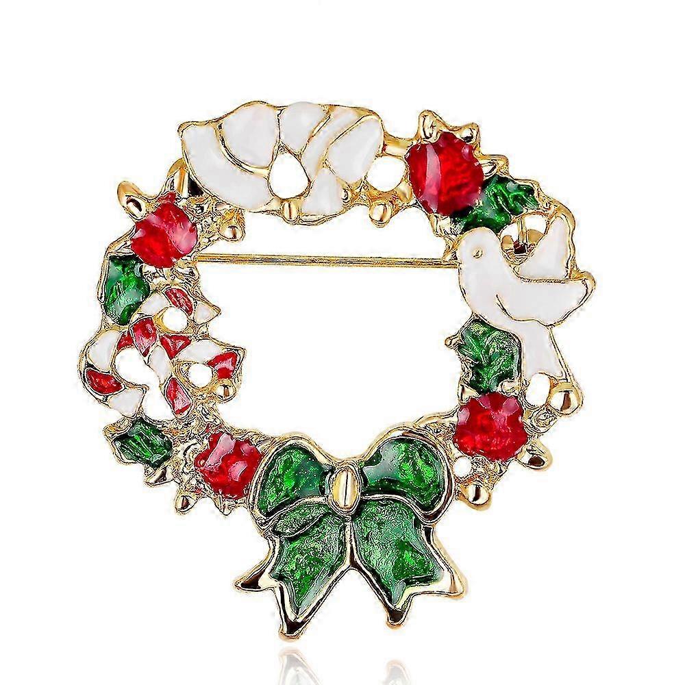 christmas brooch-Wreath