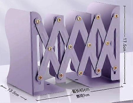 Adjustable Bookends Metal Retractable Expandable Bookends Desktop Magazine File Holder Organizer Newspaper Document Display Rack